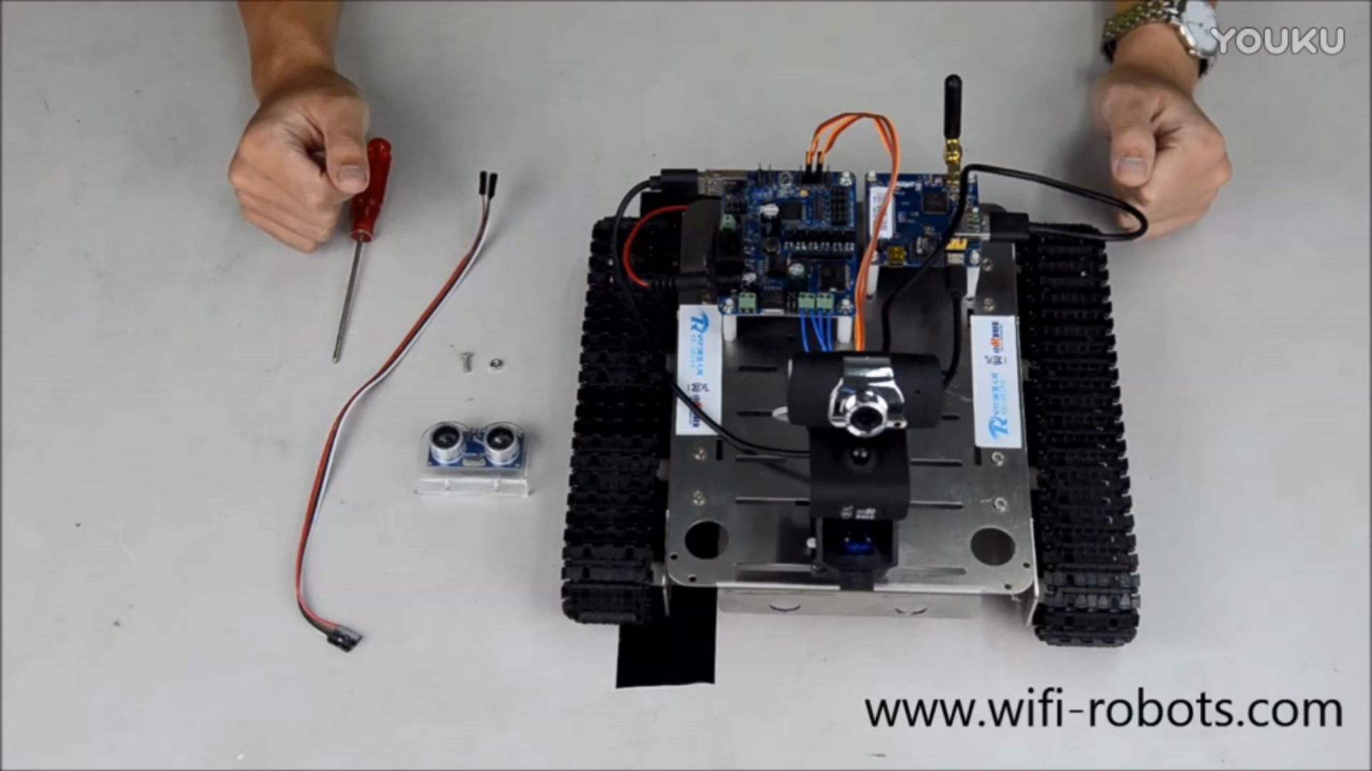 小R科技51duino GFS Robot WiFi视频小车机器人超声波避障