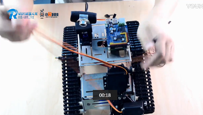 04小R科技树莓派THRobot WiFi视频小车机器人机械手安装教程